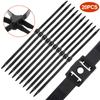 Boao 20 Pcs 9.85 x 0.5 Inch Zip Ties Double Sided Cable Ties Disposable Heavy Duty Zip Wraps Flex Nylon Restraints view 2