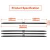 Boao 20 Pcs 9.85 x 0.5 Inch Zip Ties Double Sided Cable Ties Disposable Heavy Duty Zip Wraps Flex Nylon Restraints view 3