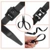 Boao 20 Pcs 9.85 x 0.5 Inch Zip Ties Double Sided Cable Ties Disposable Heavy Duty Zip Wraps Flex Nylon Restraints view 4