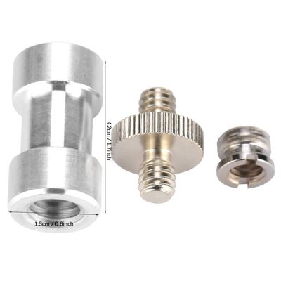 1 ,4in 3 ,8in Light Stand Adapter Metal Tripod Screw 1 ,4in Double Head Screw 3 ,8in 1 ,4in Adapter Screw for Light Stand Umbrella Camera Holder Adapter