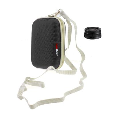 Navitech Black Water Resistant Camera Lens Protective Case Pouch Compatible With Nikon AF-S Teleconverter TC-17E II