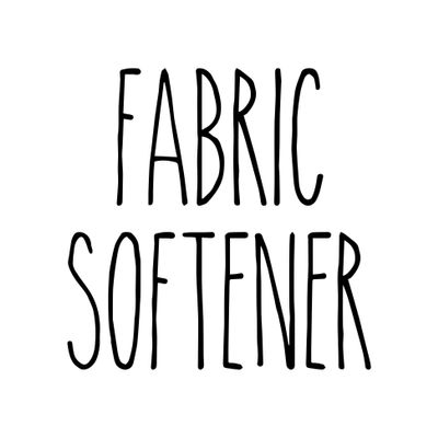Brown - Fabric Softener Vinyl Decal - Skinny Farmhouse Style for Laundry Room - 5w x 5h inches - Die Cut Sticker