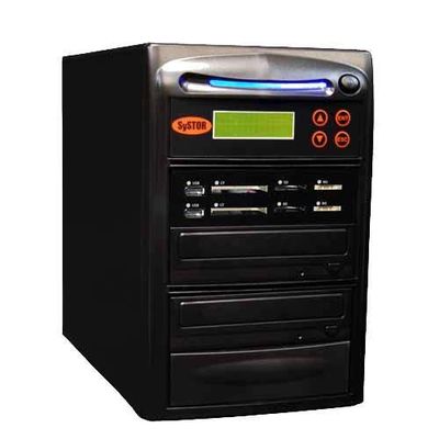 Systor 1:1 All-in-One Combo Flash Drive & Blu-ray BDXL Duplicator - Back up USB/SD/CF/MS Flash Media Cards to a Single CD/DVD/BD Disc - SYS-USBSDCF-BD-01