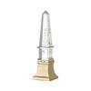 A&B Home Crystal Obelisk Decorative Lighting - 18" - Clear, Silver Finish view 1