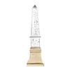 A&B Home Crystal Obelisk Decorative Lighting - 18" - Clear, Silver Finish view 2