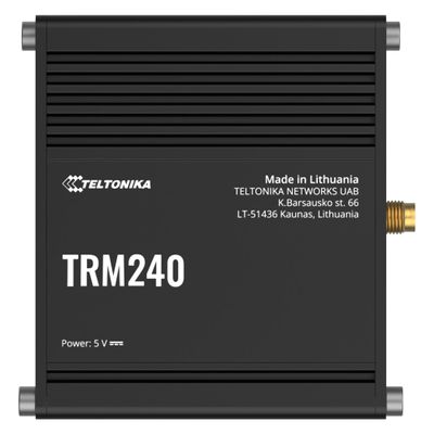 Teltonika TRM240, Industrial Grade Cellular LTE Cat 1 Modem with, TRM240000000 (Cellular LTE Cat 1 Modem with Rugged Aluminium Housing LTE Industrial Remote Board with USB Interface and)