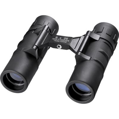 Barska Focus Free Compact Binoculars 9x25 No Focus Needed, Fully Coated Optics, Waterproof Shockproof Armor, Lightweight Binoculars for Hiking, Birding, Sports, Travel