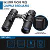 Barska Focus Free Compact Binoculars 9x25  No Focus Needed, Fully Coated Optics, Waterproof Shockproof Armor, Lightweight Binoculars for Hiking, Birding, Sports, Travel view 3