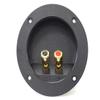 Absolute USA RST-450 4-Inch Round Gold Push Spring Loaded Jacks Double Binding Post Speaker Box Terminal Cup view 1