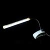 Fdit Mini USB Light Clip-on Clamp Bed Table Study Desk Reading Lamp 3 Colors Bendable Portable USB Powered LED Light USB Reading Lamp with 13 LEDs(White) view 4