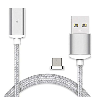 2.4A Micro USB Charging Data Cable Magnetic Adapter Charger Cable for All Micro USB Smartphone Tablet (Micro USB)