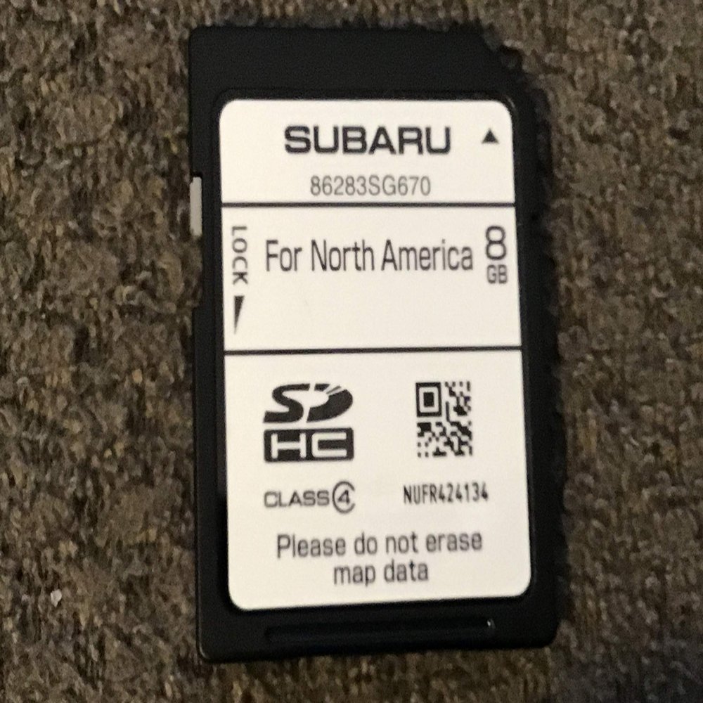 2018 Infiniti Q60 Navigation SD Card 25920-4HB1G