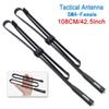 2 Pack ABBREE 42.5-Inch Length SMA-Female Dual Band 144/430Mhz Foldable CS Tactical Antenna for GMRS Radio Baofeng UV-5R BF-F8HP Pro 5RM UV-21R UV-5G Plus GM-5RH K5PLUS AR-152 GM-15PRO Radio Antenna view 2