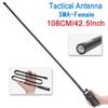 2 Pack ABBREE 42.5-Inch Length SMA-Female Dual Band 144/430Mhz Foldable CS Tactical Antenna for GMRS Radio Baofeng UV-5R BF-F8HP Pro 5RM UV-21R UV-5G Plus GM-5RH K5PLUS AR-152 GM-15PRO Radio Antenna view 3
