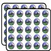 Adventure Awaits Vinyl Stickers 1" Each 50 Pack Stickers Durable and Waterproof for Laptops, Cars, Phones view 1