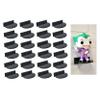 Black Plexiglass Wall Stand, Stick On, Single Shelf No Nails or Screws, 24 Pack view 1