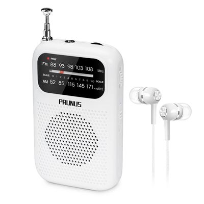 PRUNUS J-777 Pocket Radios Portable AM FM Small Personal Radio