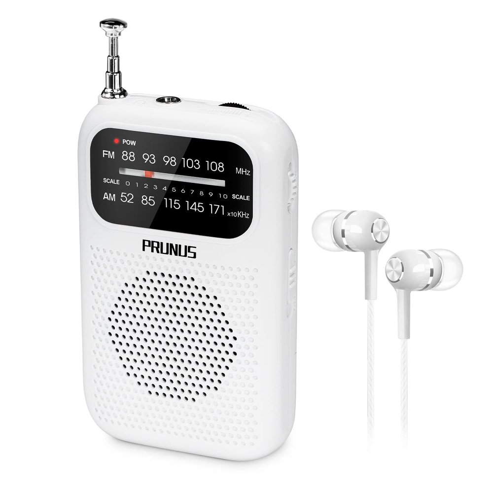 PRUNUS J-777 Pocket Radios Portable AM FM Small Personal Radio