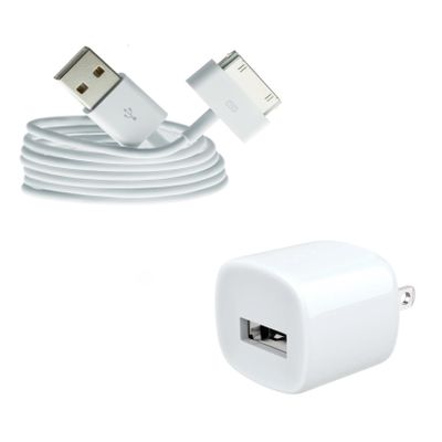 USB Wall Charger Adapter for iPod Classic/Video/Nano 5.5G 5th 6th 7th Generation Gen 30gb, 60gb, 80GB, 120GB, 160GB White