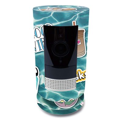 MightySkins Skin for Ring Stick Up Cam Battery - VSCO Girl | Protective, Durable, and Unique Vinyl Decal wrap Cover | Easy to Apply, Remove, and Change Styles | Made in The USA
