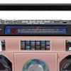 Studebaker SB2145RG 80's Retro Street Bluetooth Boombox with FM Radio, CD Player, LED EQ, 10 Watts RMS Power and AC/DC in Rose Gold view 3