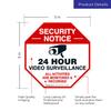 Video Surveillance Sticker, (9 Pack) 3x3 Inches, 4 Mil Vinyl Decal Stickers UV Protected, Long Lasting, Fade Resistant, Indoor/Outdoor Use, Made in USA view 3