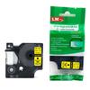 LM Tapes - Premium LM43618 1/4" Black on Yellow Label Maker Tape, Compatible with Dymo 43618 D1 Label Tape 6mm view 2