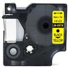LM Tapes - Premium LM43618 1/4" Black on Yellow Label Maker Tape, Compatible with Dymo 43618 D1 Label Tape 6mm view 3