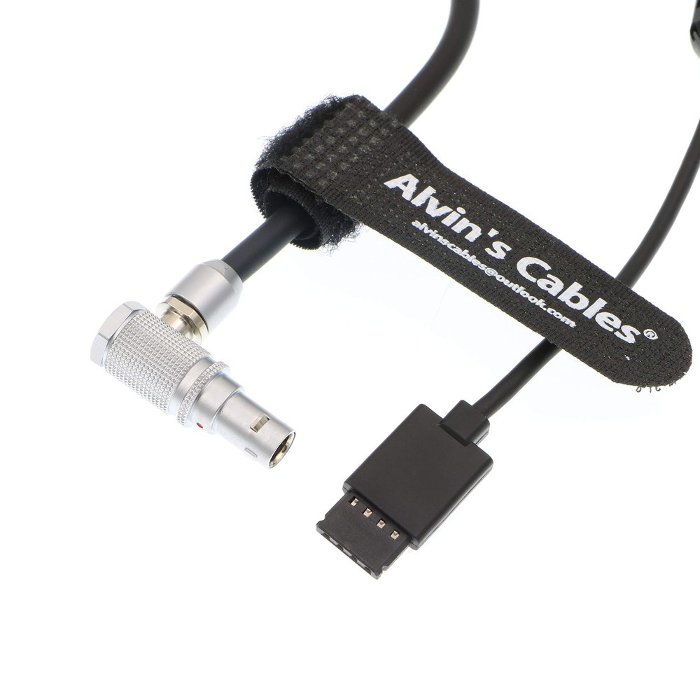 Alvin's Cables Z CAM E2 S6 F6 Right Angle 2 Pin Male to Ronin S Gimbal Stabilizer Power Cable