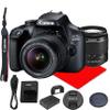 Canon EOS 4000D DSLR Camera w/Canon EF-S 18-55mm F/3.5-5.6 III Zoom Lens (Renewed) view 1
