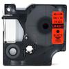 LM Tapes - Premium LM43617 1/4" Black on Red Label Maker Tape, Compatible with Dymo 43617 D1 Label Tape 6mm view 3