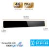 UltraPro Amplified TV Antenna, Indoor Bar Design, Long Range, Supports 4K 1080P HD Digital VHF UHF, Smart TV Indoor Antenna, Amplifier Signal Booster, Black, 47331 view 2