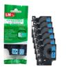 2/Pack LM Tapes - Premium LM43616 1/4" Black on Blue Label Maker Tape, Compatible with Dymo 43616 D1 Label Tape 6mm view 1