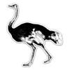 Ostrich - 3" Vinyl Sticker - for Car Laptop I-Pad Phone Helmet Hard Hat - Waterproof Decal view 1