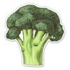 Broccoli - 3" Vinyl Sticker - for Car Laptop I-Pad Phone Helmet Hard Hat - Waterproof Decal view 1