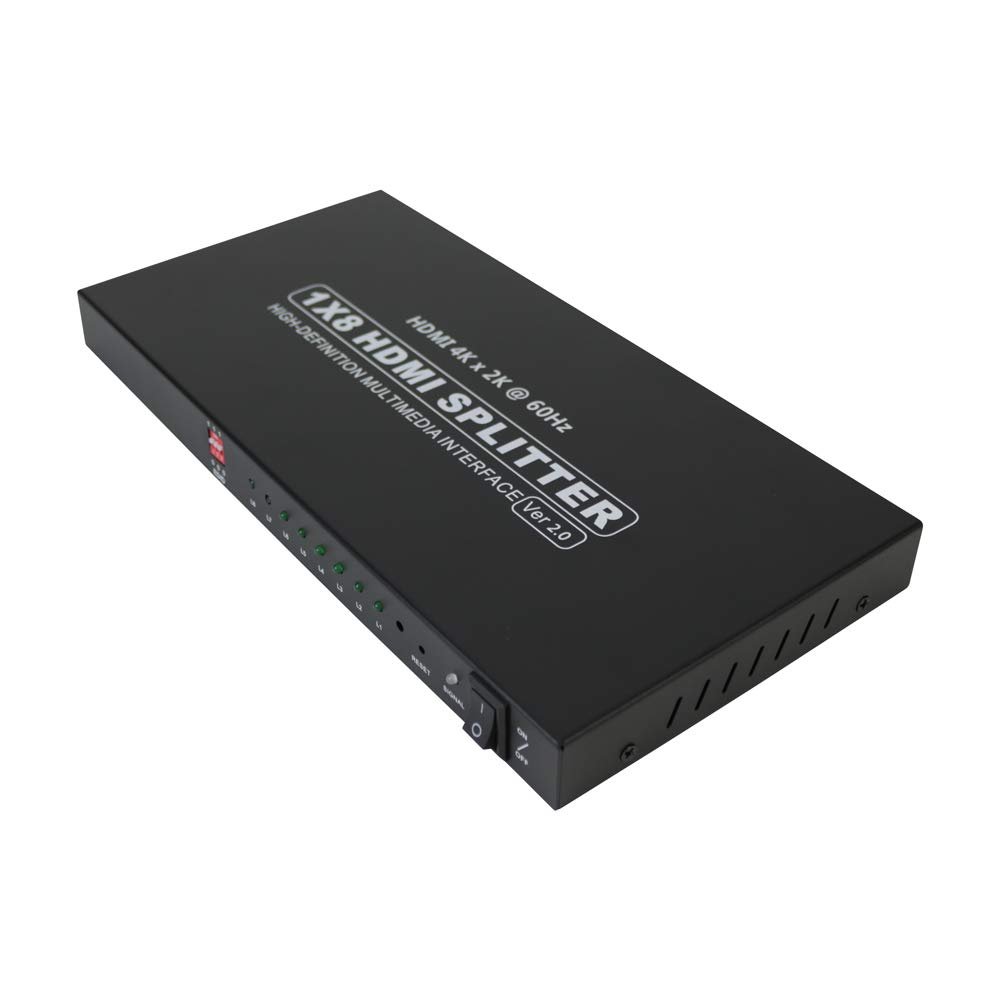 8-Way Ultra HD 1080p 18Gbps HDMI Splitter, 4K, 3D
