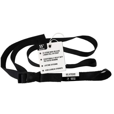 EZ-Xtend Pontoon Ladder Pull Up Strap Using Quick Release Buckle System