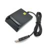 ISO7816 Contact Smart Card Reader DOD Military USB Common Access CAC, Compatible with Windows, Mac OS 10.6-10.10 and Linux System (Black) by XCRFID view 2