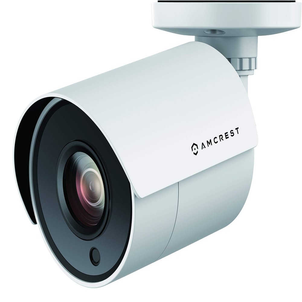 Amcrest UltraHD 4K Bullet Outdoor Security Camera, 4K (8-Megapixel), Analog Camera, 100ft Night Vision, Heavy Duty Housing, 3.6mm Lens 87 Wide Angle, White (AMC4KBC36P-W) (Renewed)