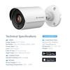 Amcrest UltraHD 4K Bullet Outdoor Security Camera, 4K (8-Megapixel), Analog Camera, 100ft Night Vision, Heavy Duty Housing, 3.6mm Lens 87 Wide Angle, White (AMC4KBC36P-W) (Renewed) view 3