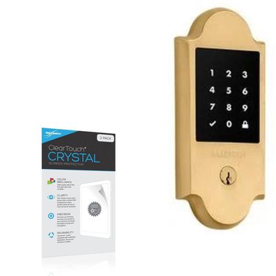 BoxWave Screen Protector Compatible With Baldwin Canterbury Touchscreen Electronic Deadbolt - ClearTouch Crystal (2-Pack), HD Film Skin - Shields From Scratches