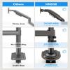 HUANUO 17-32 Inch Dual Monitor Stand, NITROGLIDE Dual Monitor Mount, Monitor Stand 2 Monitors, Ergonomic Adjustable Tilt/Swivel/Rotate, Weight Max 19.8 lbs, VESA 75/100mm view 3