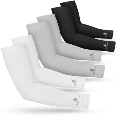 SportsTrail Cooling Arm Sleeves for Men & Women  Breathable, Moisture-Wicking, Sun Protection for Sports, Basketball, Football, Running, Golf, Cycling, Volleyball Arm Sleeves for Women, Men & Youth