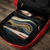 Sole Premise Leather Commuter Bag for Multi-functional Travel Carry-on with Laptop and Shoe Compartments for Men & Women (Red) view 2