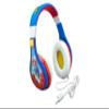 eKids Super Mario Kids Headphones, Adjustable Headband, Stereo Sound, 3.5Mm Jack, Wired Headphones for Kids, Tangle-Free, Volume Control, Childrens Headphones Over Ear for School Home, Travel view 1