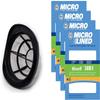 DVC Micro-Lined Replacement Filters for Bissell 203-7424 3 in 1 Stick Vac - 4 Filters view 1