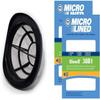 DVC Micro-Lined Replacement Filters for Bissell 203-7424 3 in 1 Stick Vac - 2 Filters view 1