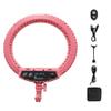Dimmable LED Ring Light with 2M Stand for Phone and Camera, yidoblo 14 inches Outer 5500K/3200K for YouTube Vlog Makeup Studio Video Shooting Salon Photography (EU-R14 Pink-kit) view 1
