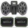 Front Fairing 4" Speakers+Receiver for CAN-AM Ryker+(2) TWS Rockville Speakers view 1