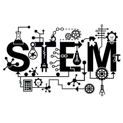 STEM Lab Vinyl Wall Decal - Science Technology Engineering Mathematics - Classroom Wall Decoration Sticker - 22" x 36" School, Teacher, Class Decor